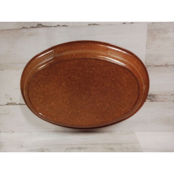 Caduceus Brown/Tan Bowl Platter‎  Great For Fruit Or Bread - Picture 13 of 16